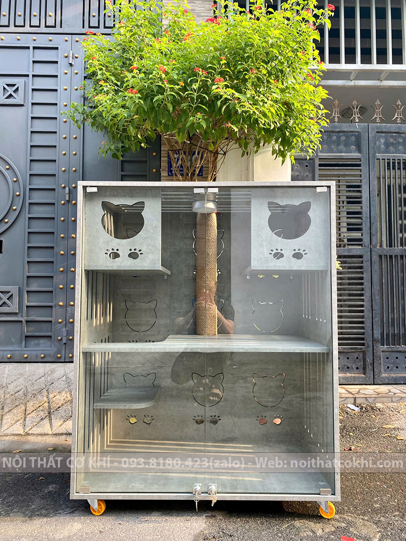nhà gỗ cho mèo